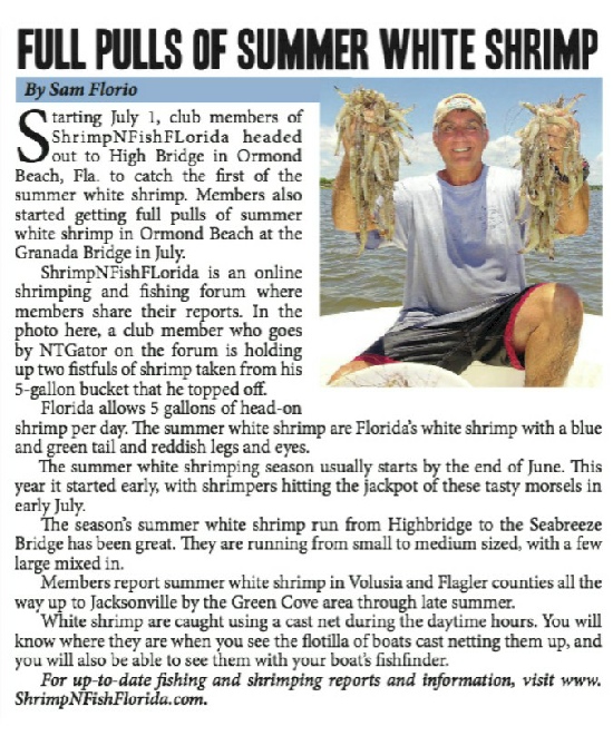 “Shrimping Gone Wild™” is Florida’s premier shrimping club and forum are you ready for some wild shrimping adventures.